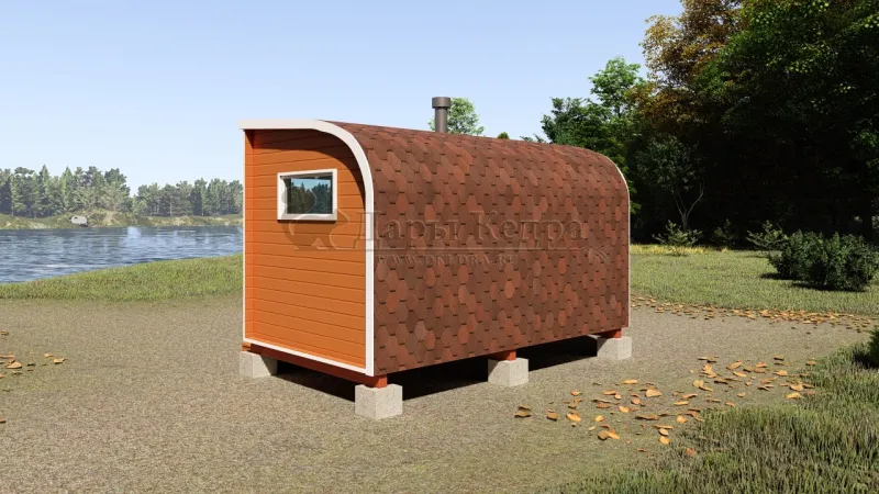 Баня «Парус» из кедра 4х2,2 метра