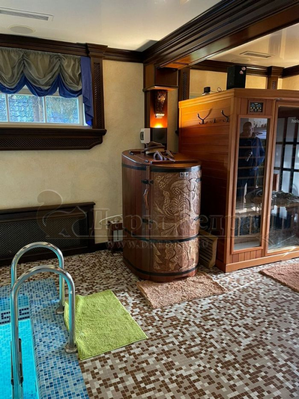 Кедровая бочка (фитобочка) овальная со скосом «Классическая»