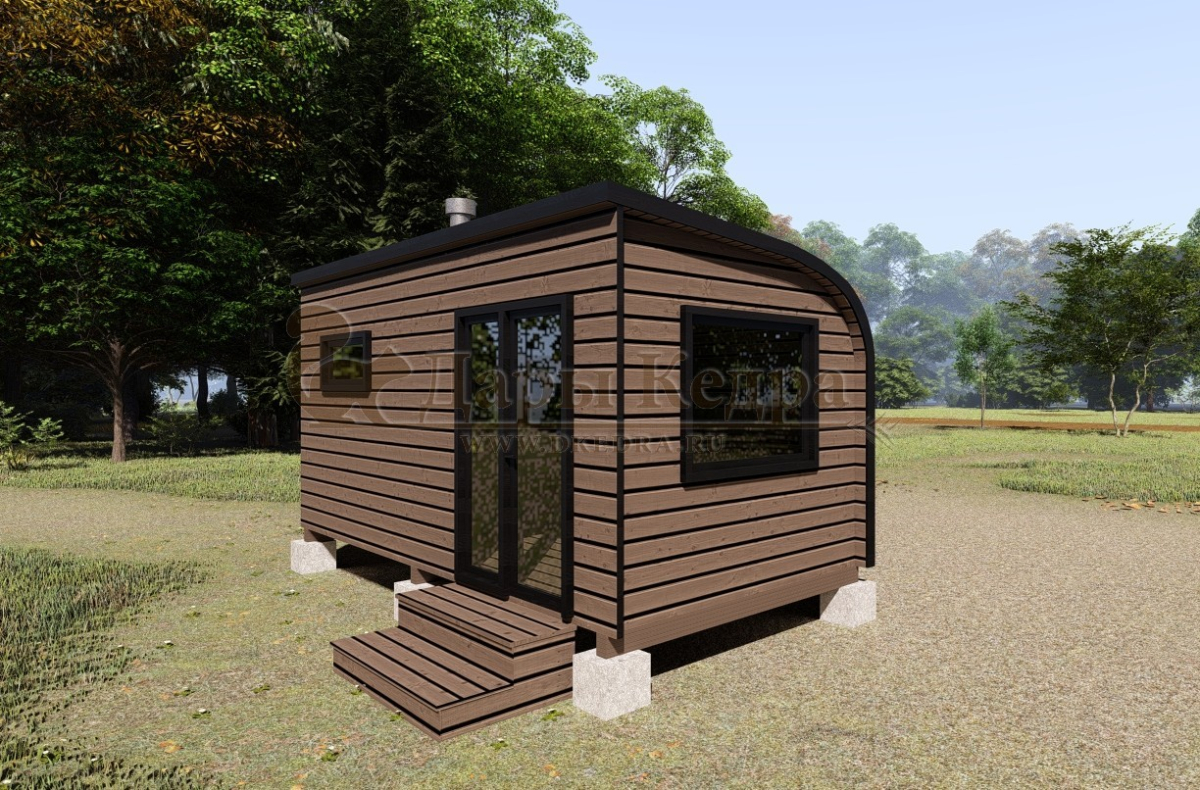 Баня «Парус» из кедра 5х2,35 м